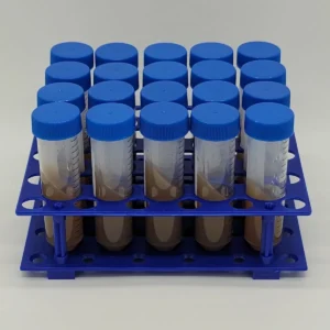 Pre-Poured 50mm Centrifuge Tube Slants – 20 Pack