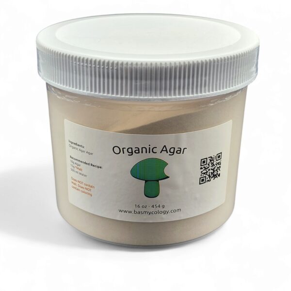 Organic Agar for lab media use. 16oz