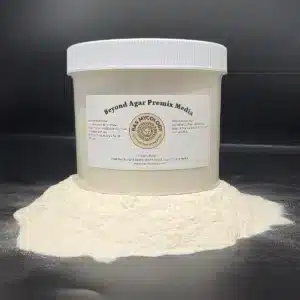 Beyond Agar premix media one pound container with label