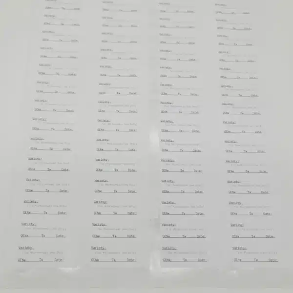 Genetic Tracking Label sheet. Label Your Plates with ease. Genetic Lab Labels - 60ct (Full Sheet)