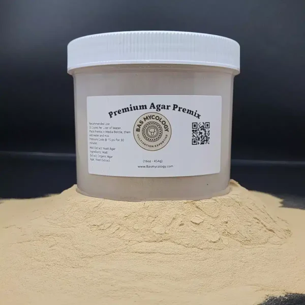 Premium Malt Agar Premix. premix media one pound container with label