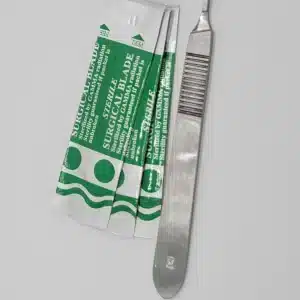 Scalpel Handle 3 Stainless with blades