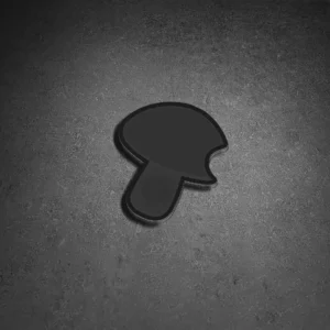 Darth Basidium Sticker. Bas Mycology Black Logo Sticker